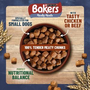 Bakers Meaty Meals Small Dog Beef Dry Dog Food 1kg - gallery image 3
