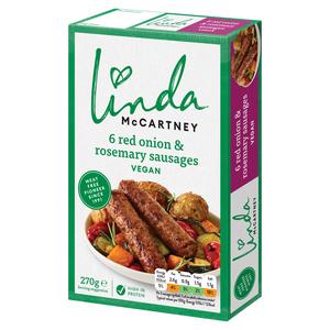 Linda McCartney Rosemary Vegetarian Sausages x6 270g - gallery image 2