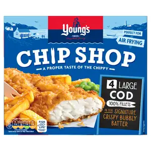 Young's Chip Shop Large Cod Fillets 440g