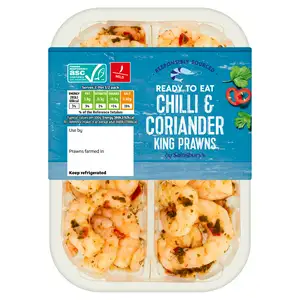 Sainsbury's Chilli & Coriander King Prawns ASC 150g