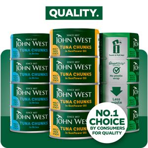 John West Tuna Chunks in Sunflower Oil 4x125g (102g Drained) - gallery image 3