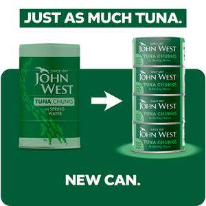 John West Tuna Chunks in Spring Water 4x125g (102g Drained) - gallery image 2