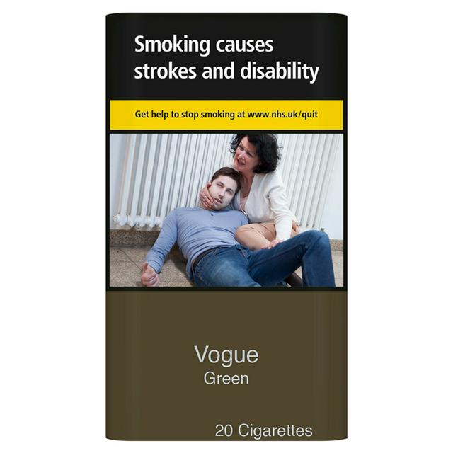 Vogue Perle Green Cigarettes X20 Sainsbury S