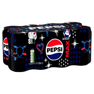 Pepsi Max No Sugar Cola Cans 8x330ml - gallery image 2