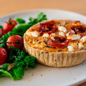 Higgidy Roasted Tomato & Greek Feta Quiche with Spinach - gallery image 2