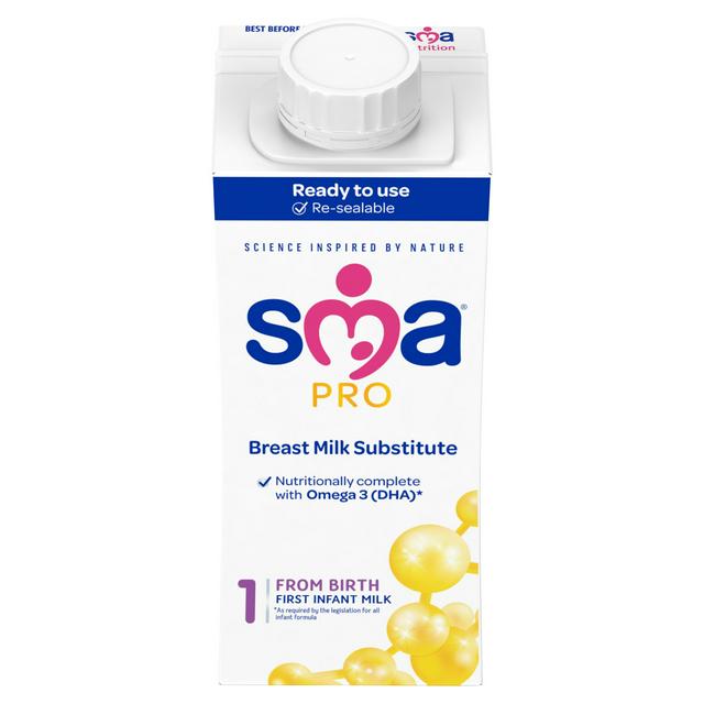 SMA PRO First Infant Milk From Birth Ready to Feed 200ml