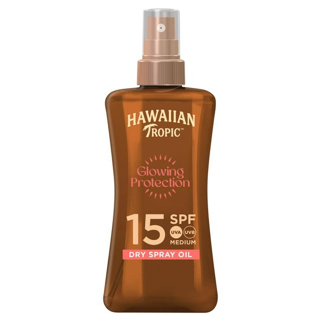 Hawaiian Tropic Glowing Protection Sunscreen Dry Oil SPF 15 200ml - gallery image 1