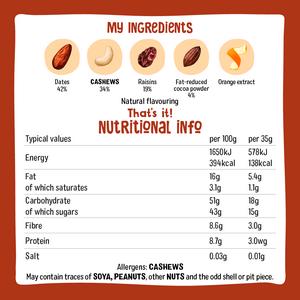 Nakd Cocoa Orange Fruit & Nut Bars 4x35g - gallery image 5