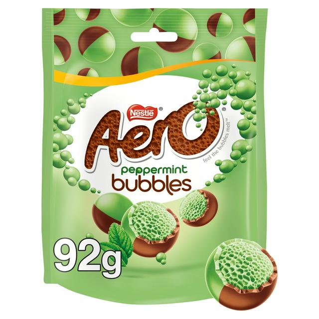Aero Bubbles Peppermint Mint Chocolate Pouch 102g