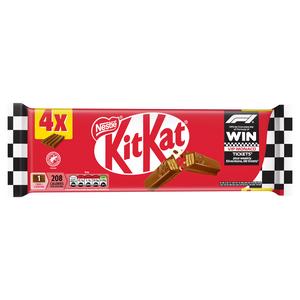 KitKat 4 Finger Milk Chocolate Biscuit Bar Multipack x4 41.5g - gallery image 2