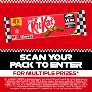 KitKat 4 Finger Milk Chocolate Biscuit Bar Multipack x4 41.5g - gallery image 4