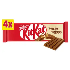 KitKat 4 Finger Milk Chocolate Biscuit Bar Multipack 4x41.5g