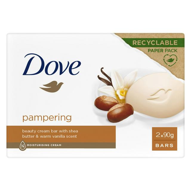 Dove Shea Butter Beauty Cream Soap Bar, Purely Pampering 2x90g - £1.5 ...