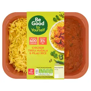 Sainsbury's Chicken Tikka Masala & Rice, Be Good To Yourself Ready Meal for 1 380g