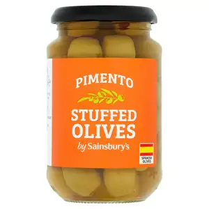 Sainsbury's Pimento Stuffed Olives 340g (190g*)