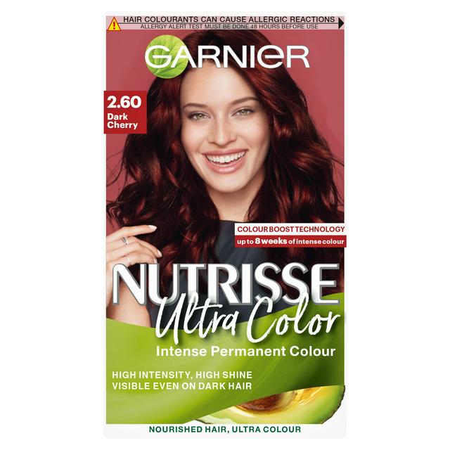 Garnier Nutrisse Ultra Permanent Hair Dye Dark Cherry Red 2.6