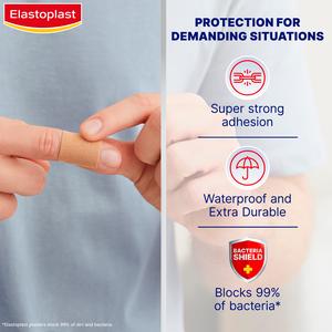 Elastoplast Extra Tough Waterproof Plasters x12 - gallery image 2