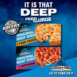Chicago Town Deep Dish Pepperoni Pizzas x2 (320g) - gallery image 2