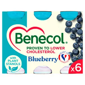 Benecol Yogurt Drink Blueberry 6x67.5g