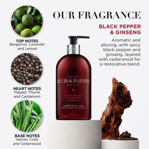 Baylis & Harding Signature Black Pepper & Ginseng Hand Wash 500ml - gallery image 2