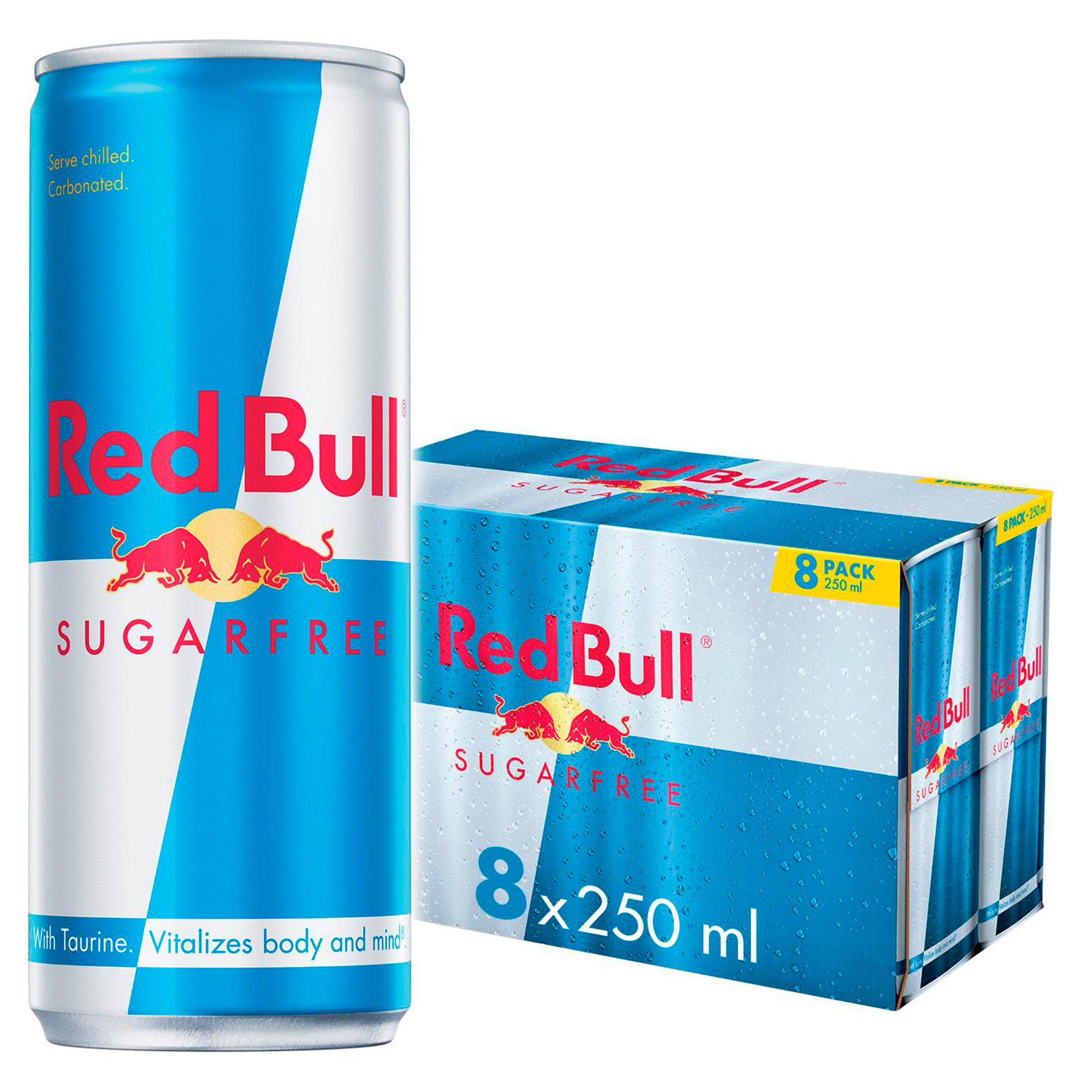 Red Bull Energy Drink Sugar Free 250ml x8 | Sainsbury's