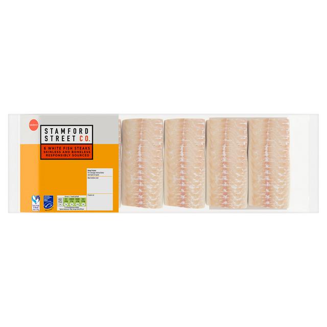 Stamford Street Co . White Fish Steaks x6 520g