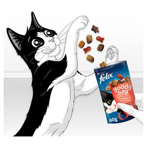 Felix Goody Bag Cat Treats Mixed Grill 60g - gallery image 3