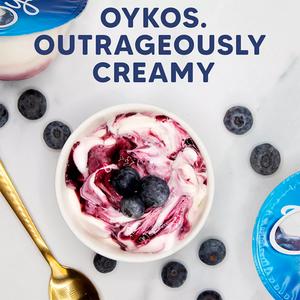 Oykos Strawberry Luxury Greek Style Yogurt 4x110g - gallery image 3