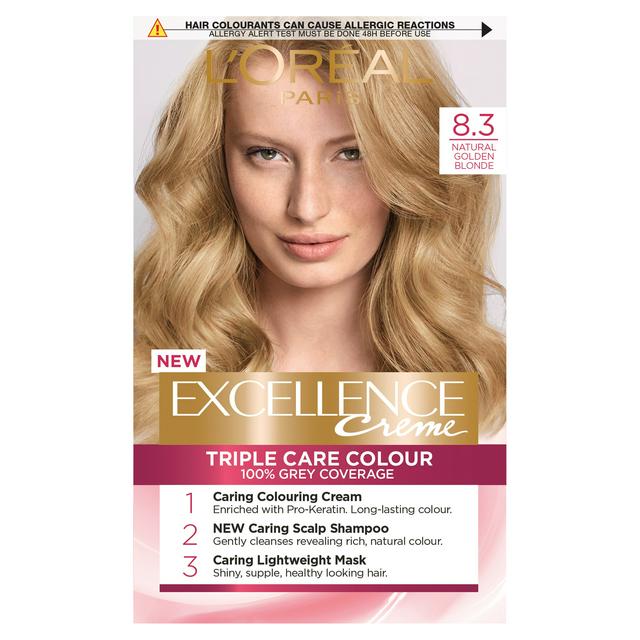 L'Oreal Paris Excellence Permanent Hair Dye Natural Golden Blonde  |  Sainsbury's