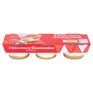 Sainsbury's Strawberry Cheesecake 3x100g