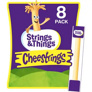 Strings & Things Cheestrings Cheese Snack x8 160g