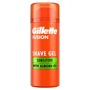 Gillette Fusion Travel Shaving Gel, Sensitive 75ml