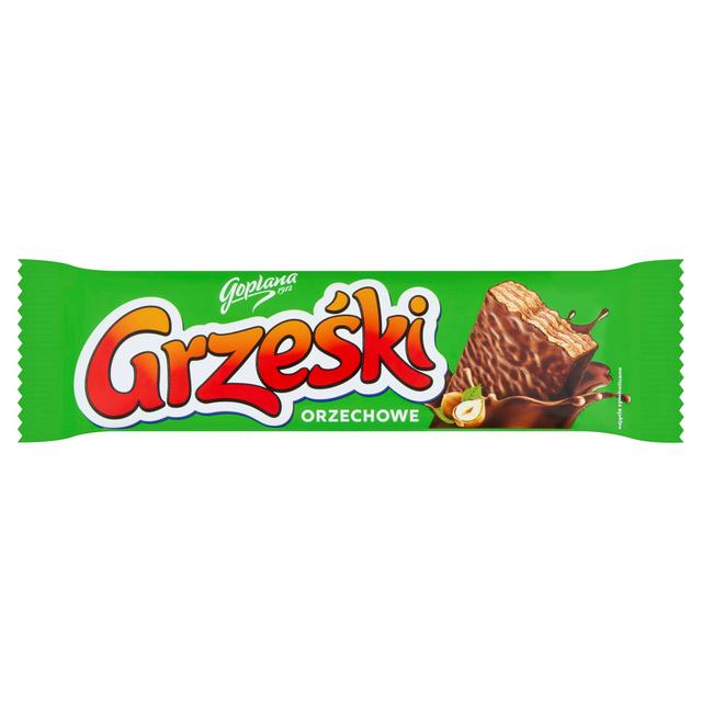 Goplana Grzeski Milk Chocolate Coated Wafer Bar with Hazelnut Cream 36g - gallery image 1