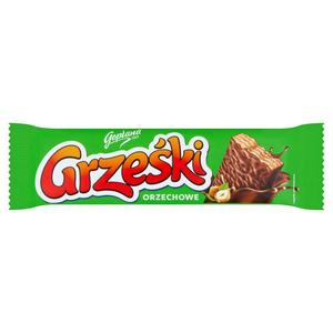Goplana Grzeski Milk Chocolate Coated Wafer Bar with Hazelnut Cream 36g