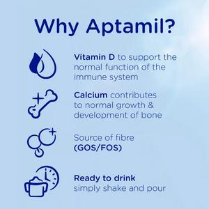 Aptamil 3 Toddler Milk Formula Liquid 1+ Years Ready To Feed 1L - gallery image 3