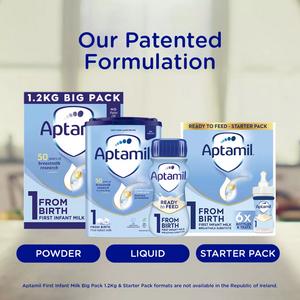 Aptamil 1 First Infant Baby Milk Formula Liquid Starter Pack From Birth Ready To Feed 6x70ml - gallery image 5
