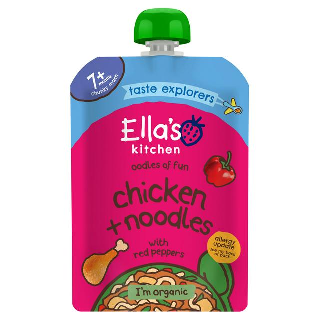 Ella's Kitchen Organic Chicken & Noodles Baby Food Pouch 7+ Months 130g - gallery image 1