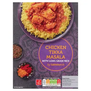 Sainsbury's Chicken Tikka Masala & Pilau Rice Ready Meal For 1 400g