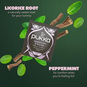 Pukka Organic Peppermint & Licorice Mint Tea Home Compostable Herbal Tea Bags x20 - gallery image 2