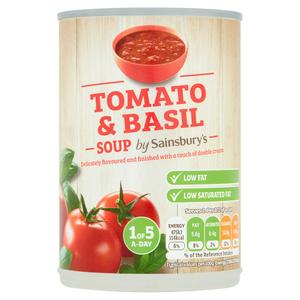 Sainsbury s Tomato Basil Soup 400g Sainsbury s