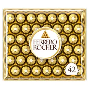 Ferrero Rocher Milk Chocolate Hazelnut Pralines Gift Box of Chocolates Pieces x42 525g