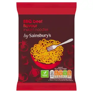 Sainsbury's BBQ Beef Flavour Instant Noodles 90g