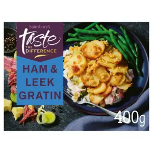 Sainsbury's Ham & Leek Gratin in Rich Cheese Sauce, Taste the Difference 400g (Serves 1)