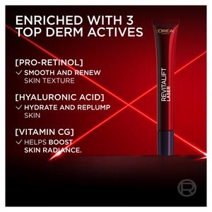 L'Oréal Paris Revitalift Laser Renew Anti Ageing Firming Eye Cream 15ml - gallery image 3