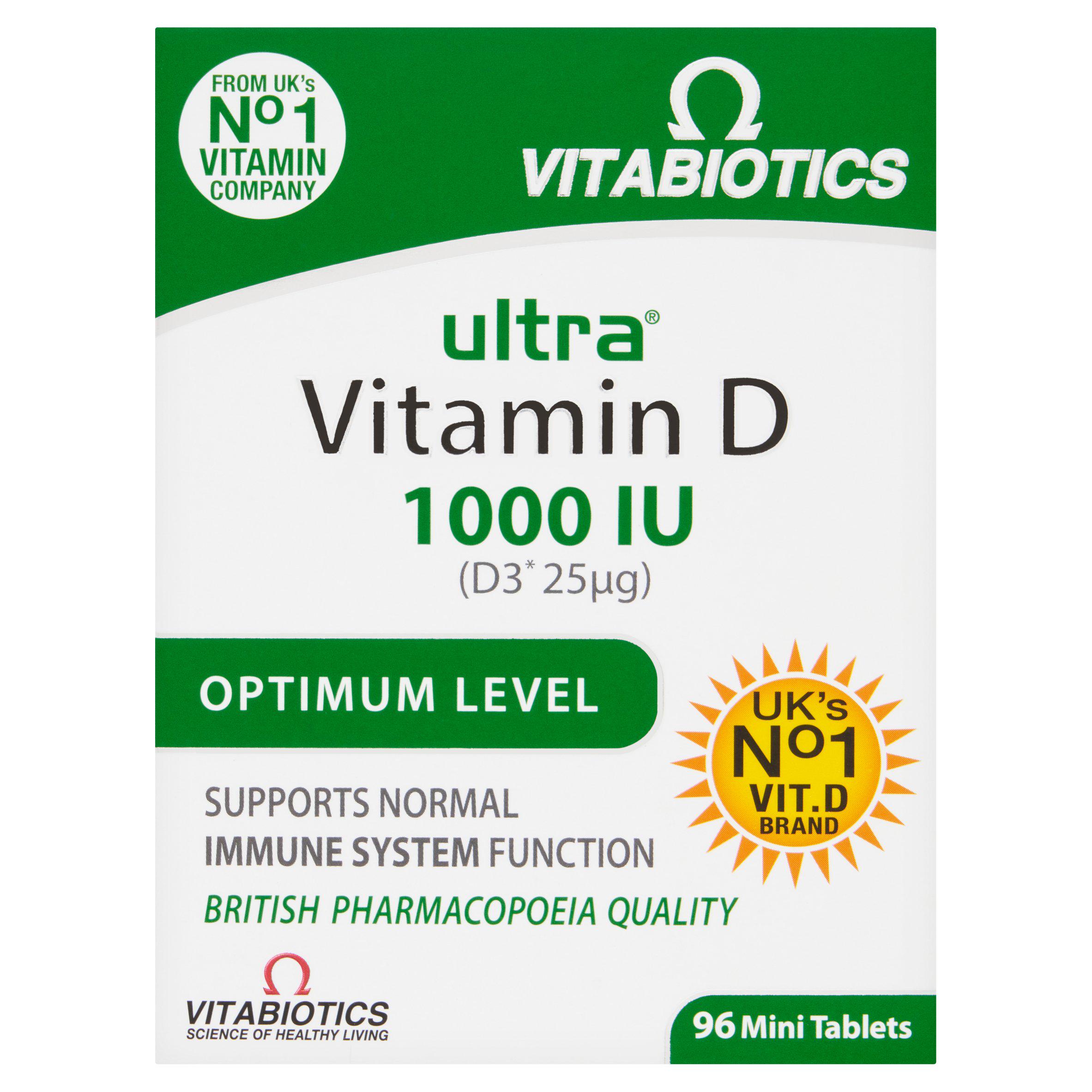 Vitabiotics Ultra Vitamin D Tablets 96