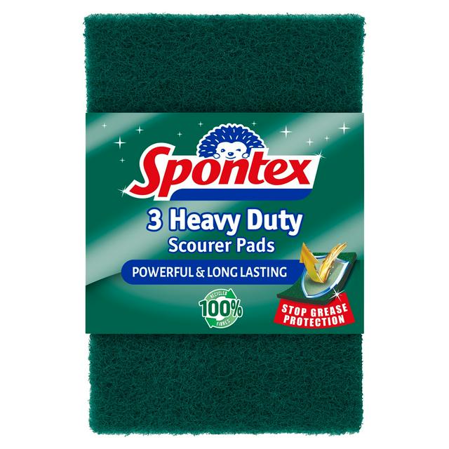 Spontex Heavy Duty Scouring Pads x3
