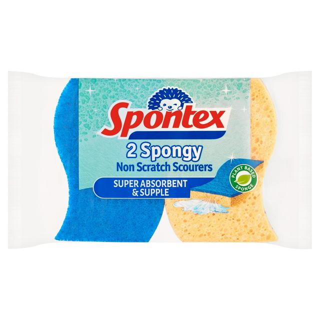 Spontex Washups Mosaik Non Scratch Sponge Scourer 2Pk X 10 Total 20 Scourers 20 Units 