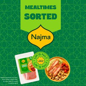 Najma Smoked Sliced Turkey Rashers 150g - gallery image 2
