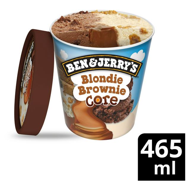 Ben Jerry S Blondie Brownie Core Ice Cream 465ml Sainsbury S