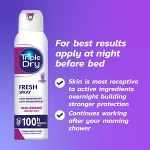Triple Dry Anti-Perspirant Deodorant, Fresh 150ml - gallery image 6
